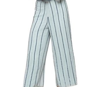 Ice Blue Beaded Palazzo Party Pants